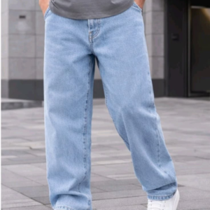 SainXAttire Premium Light Blue Loose Fit Denim Jeans for Men