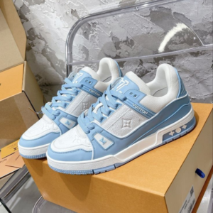 SainXAttire Premium Sky Blue & White Luxury Casual Sneakers for Men